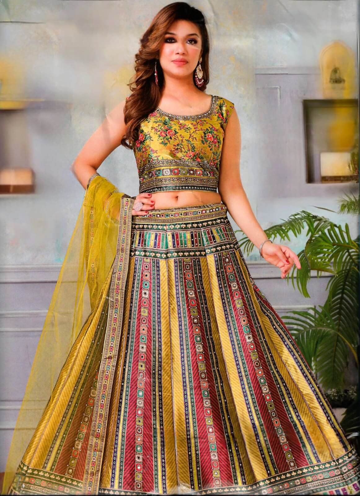 Crop Top & Lehnga