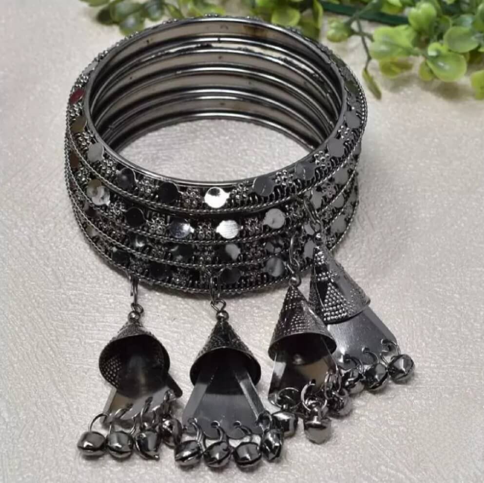 Oxidized Bangles Set