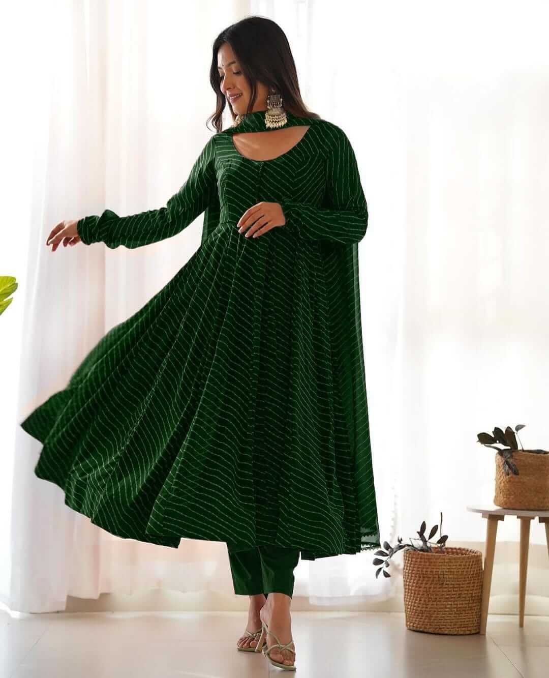 Anarkali Kurta Pant Set